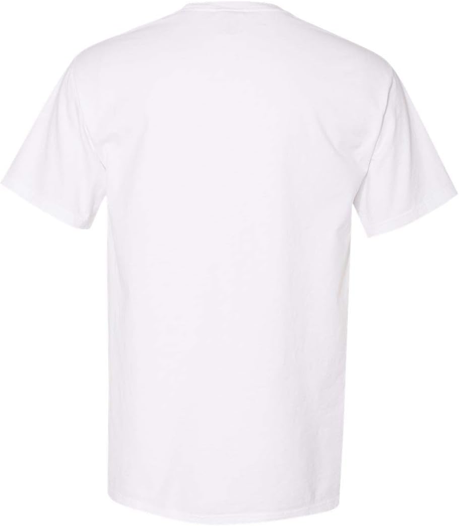 Hanes ComfortWash Garment-Dyed Youth White T-Shirt, Ultra-Soft Ring-Spun Cotton, Preshrunk, Tag-Free Comfort, Ribbed Collar