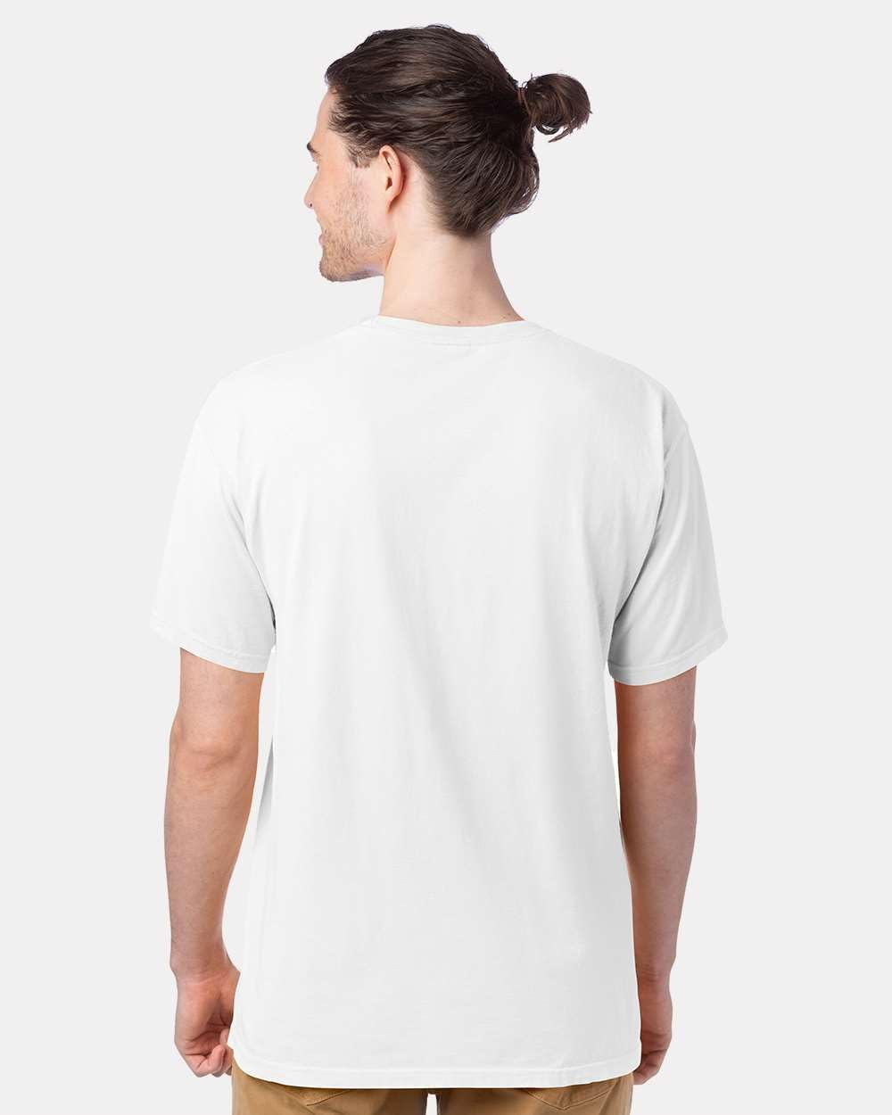 Hanes ComfortWash Garment-Dyed Youth White T-Shirt, Ultra-Soft Ring-Spun Cotton, Preshrunk, Tag-Free Comfort, Ribbed Collar